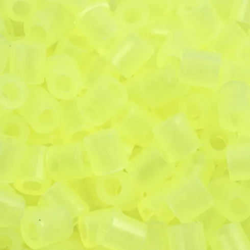 Rør Perler Til Perleplader - Medium - Gul Neon - 1100 Stk. - Nabbi