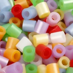 Rør Perler Til Perleplader - Medium - Perlemorsfarver - 1100 Stk. - Nabbi