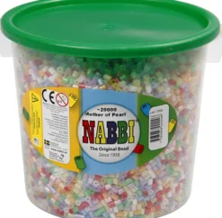 Rør Perler Til Perleplader - Medium - Perlemorsfarver - 20000 Stk. - Nabbi