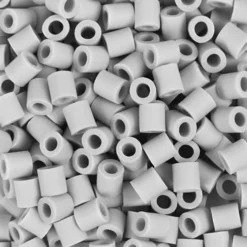 Rør Perler Til Perleplader - Medium - Grå - 3000 Stk. - Nabbi Biobeads