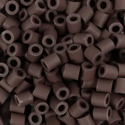 Rør Perler Til Perleplader - Medium - Brun - 1000 Stk. - Nabbi Biobeads