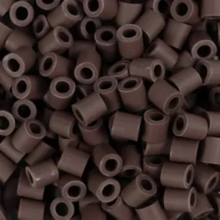 Rør Perler Til Perleplader - Medium - Brun - 1000 Stk. - Nabbi Biobeads