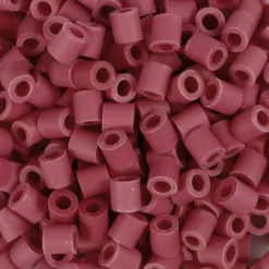 Rør Perler Til Perleplader - Medium - Rød - 1000 Stk. - Nabbi Biobeads