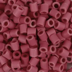 Rør Perler Til Perleplader - Medium - Rød - 3000 Stk. - Nabbi Biobeads