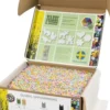 Rør Perler Til Perleplader - Medium - Pastelfarver - 55000 Stk. - Nabbi Biobeads
