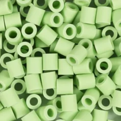 Rør Perler Til Perleplader - Medium - Pastel Grøn - 1000 Stk. - Nabbi Biobeads