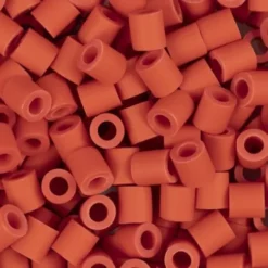 Rør Perler Til Perleplader - Medium - Lys Rød - 1000 Stk. - Nabbi Biobeads