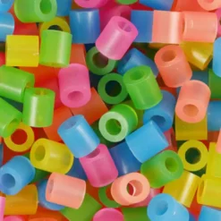 Rør Perler Til Perleplader - Medium - Neonfarver - 20000 Stk. - Nabbi
