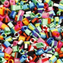 Rør Perler Til Perleplader - Medium - Stribet - 10000 Stk. - Nabbi