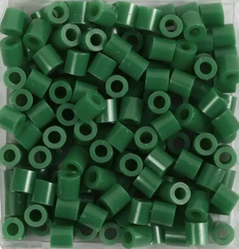 Rør Perler Til Perleplader - Medium - Grøn - 6000 Stk. - Nabbi