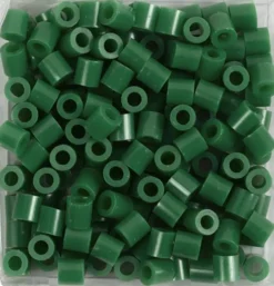 Rør Perler Til Perleplader - Medium - Grøn - 6000 Stk. - Nabbi