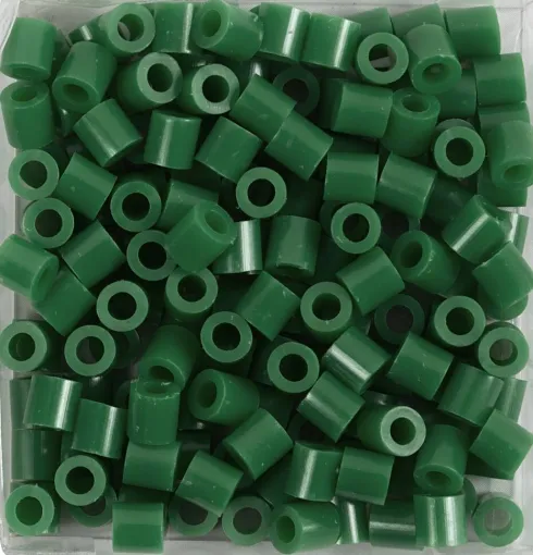 Rør Perler Til Perleplader - Medium - Grøn - 6000 Stk. - Nabbi