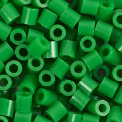 Rør Perler Til Perleplader - Medium - Grøn - 1100 Stk. - Nabbi