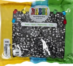 Rør Perler Til Perleplader - Medium - Sølv - 6000 Stk. - Nabbi