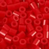 Rør Perler Til Perleplader - Medium - Rød - 1100 Stk. - Nabbi