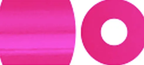 Rør Perler Til Perleplader - Medium - Rosa Neon - 1100 Stk. - Nabbi