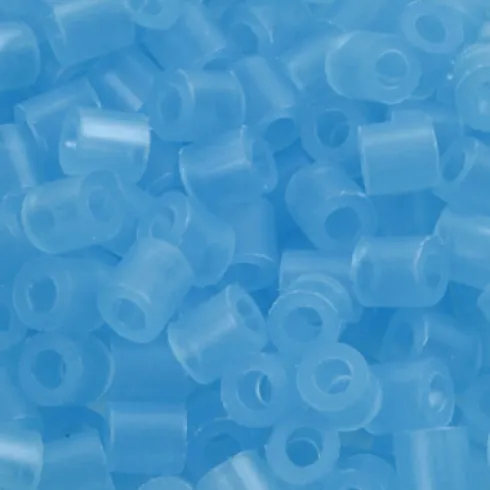 Rør Perler Til Perleplader - Medium - Blå Neon - 6000 Stk. - Nabbi