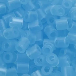Rør Perler Til Perleplader - Medium - Blå Neon - 6000 Stk. - Nabbi