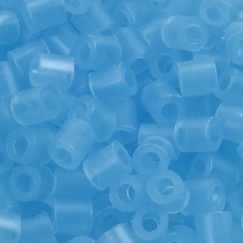 Rør Perler Til Perleplader - Medium - Blå Neon - 1100 Stk. - Nabbi