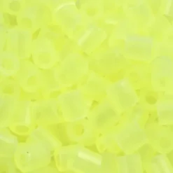 Rør Perler Til Perleplader - Medium - Gul Neon - 6000 Stk. - Nabbi