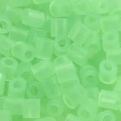 Rør Perler Til Perleplader - Medium - Grøn Neon - 6000 Stk. - Nabbi