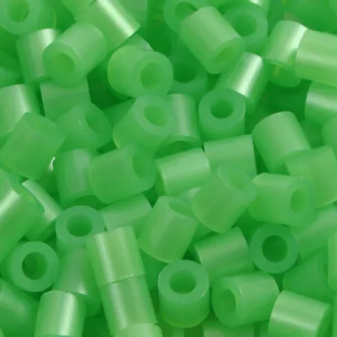 Rør Perler Til Perleplader - Medium - Grøn Perlemor - 6000 Stk. - Nabbi