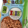Rør Perler Til Perleplader - Medium - Lys Brun - 1100 Stk. - Nabbi
