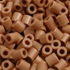 Rør Perler Til Perleplader - Medium - Lys Brun - 1100 Stk. - Nabbi
