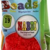 Rør Perler Til Perleplader - Medium - Lys Rød - 1100 Stk - Nabbi