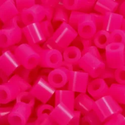 Rør Perler Til Perleplader - Medium - Cerise - 6000 Stk. - Nabbi