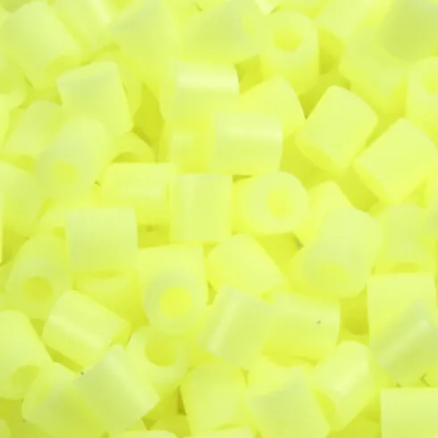 Rør Perler Til Perleplader - Medium - Gul Pastel - 6000 Stk. - Nabbi