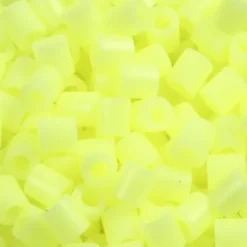 Rør Perler Til Perleplader - Medium - Gul Pastel - 6000 Stk. - Nabbi