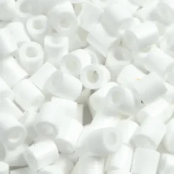 Rør Perler Til Perleplader - Medium - Hvid - 6000 Stk. - Nabbi