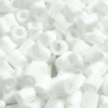 Rør Perler Til Perleplader - Medium - Hvid - 1100 Stk. - Nabbi