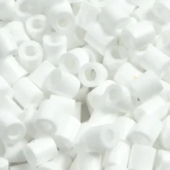 Rør Perler Til Perleplader - Medium - Hvid - 1100 Stk. - Nabbi