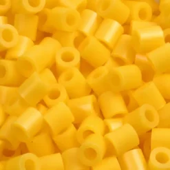 Rør Perler Til Perleplader - Medium - Gul - 6000 Stk. - Nabbi