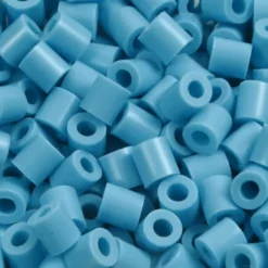 Rør Perler Til Perleplader - Medium - Turkis - 6000 Stk. - Nabbi