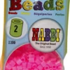 Rør Perler Til Perleplader - Medium - Rosa - 1100 Stk. - Nabbi