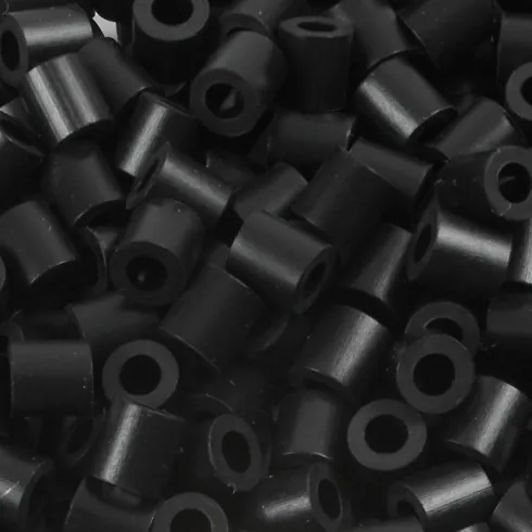 Rør Perler Til Perleplader - Medium - Sort - 1100 Stk. - Nabbi