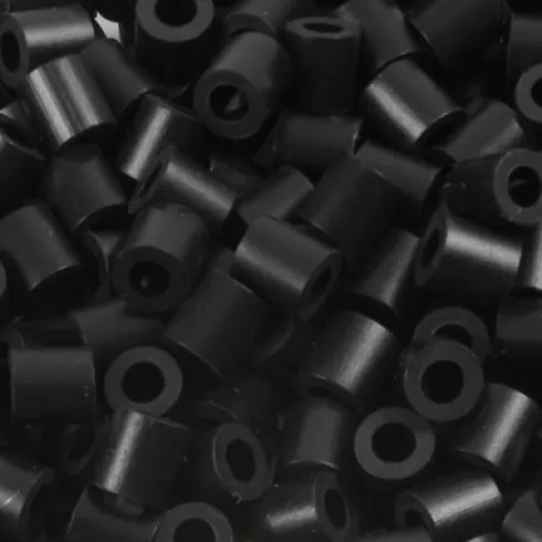 Rør Perler Til Perleplader - Medium - Sort - 1100 Stk. - Nabbi