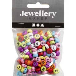 Runde Bogstavperler - Ø 7 MM - Hulstr. 1-2 MM - 25 G