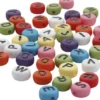 Runde Bogstavperler - Ø 7 MM - Hulstr. 1-2 MM - Assorterede Farver - 500 G