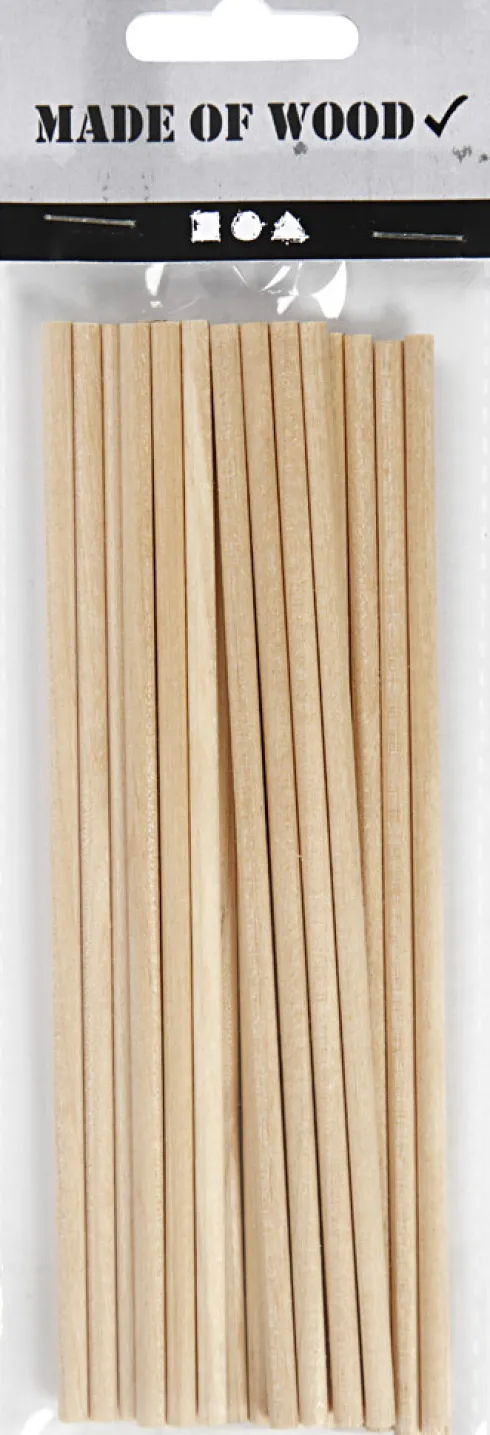 Rundstok - L 15 CM - Ø 4 MM - 20 Stk