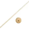 Rundstok Med Fod - H 30 CM - Ø 4 CM - Hulstr. 6 MM - 10 Sæt