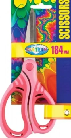 Saks Med Gummigreb 184 MM - Assorterede Farver - Centrum