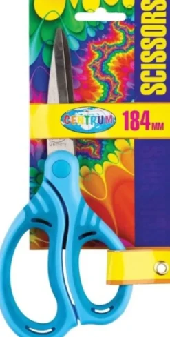 Saks Med Gummigreb 184 MM - Assorterede Farver - Centrum