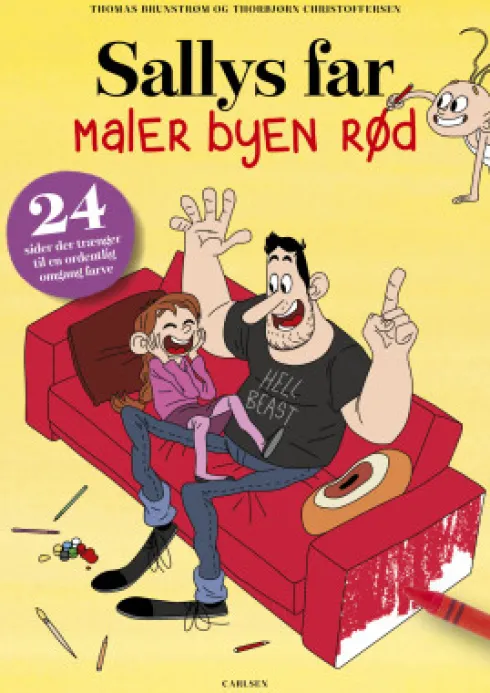 Sallys Far Maler Byen Rød - 6 Stk
