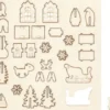 Saml-Selv Træfigur - Jul - L 15,5 CM - B 17 CM
