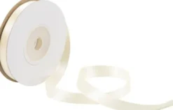Satinbånd - B 10 MM - Creme - 10 M