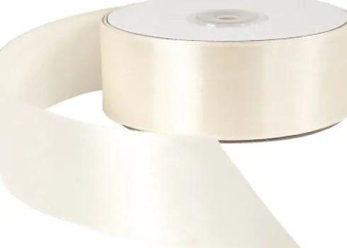 Satinbånd - B 38 MM - Creme - 50 M